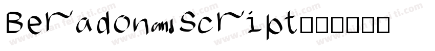 Beradon Script字体转换